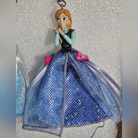 Disney Resort Frozen Anna & Elsa keychain key holder Key Ring Disney 7" - Picture 2 of 7